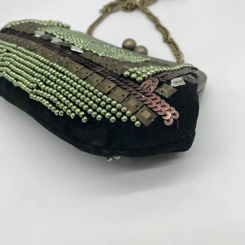 Chico's Vintage Beaded Suede Clutch_7